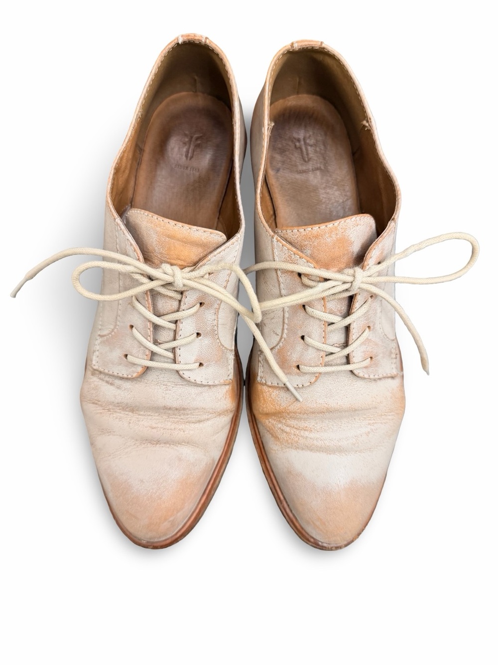 Frye Women’s Cream Emory Oxfords Size 8.5 - Picture 2 of 8